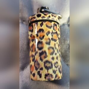 BB5 Old Collectible Cheetah Primt Chain 2"in Pill Stash Container